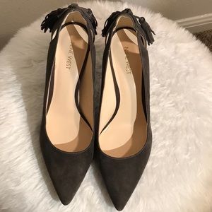 Nine West Grey Suede Heels